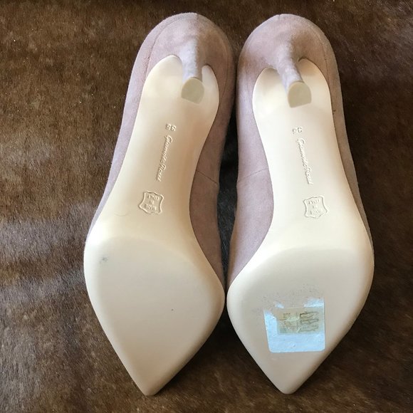 NEW!  Gianvito Rossi Strappy Heels Nude Blush Pink Neutral Size 5 Marquis Suede - Picture 7 of 7